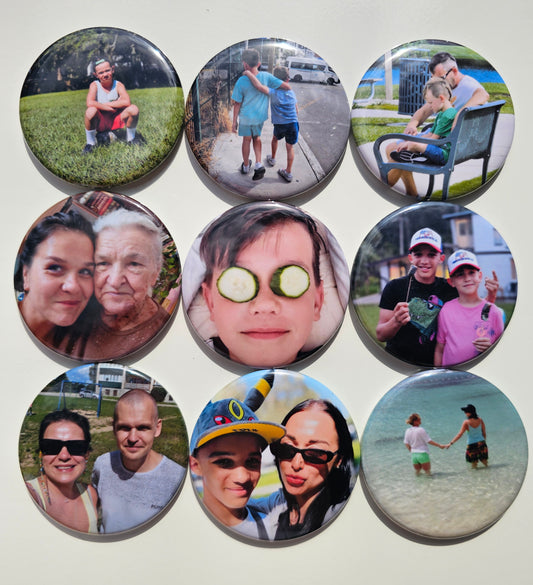 Custom Photo Magnets (a set of 9 pieces)